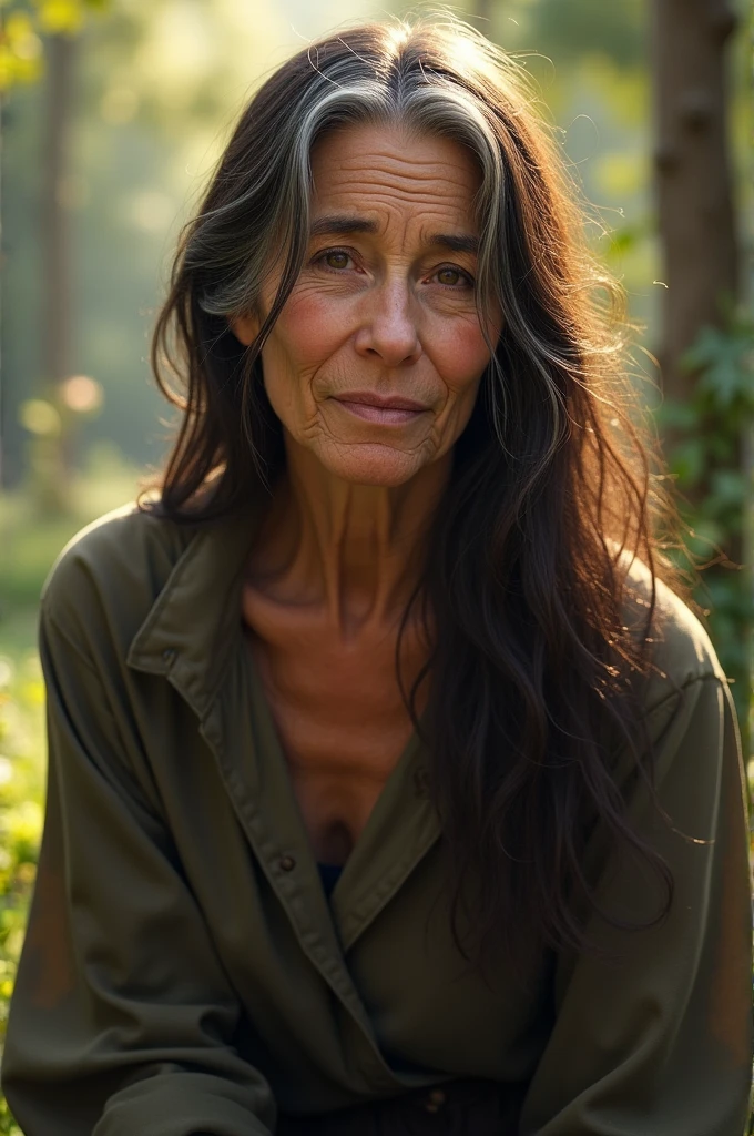 An old brunette