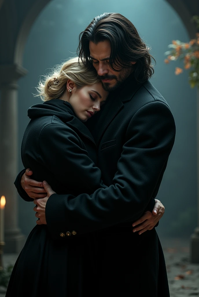 Russian blonde hugs Sirius Black