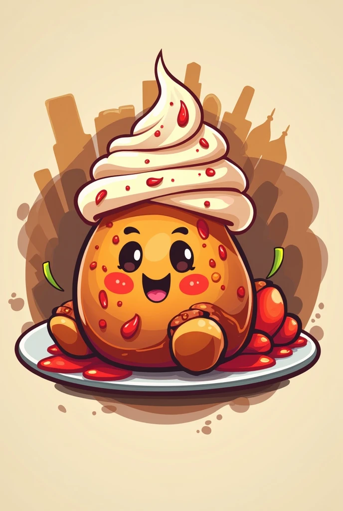 Logo for the sale of sweet and spicy desserts 