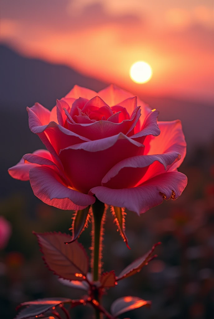 Crystal Rose sunset