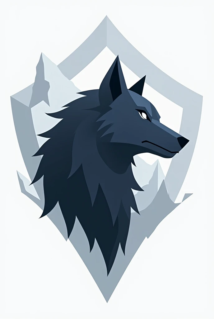 Give me a logo for a group called frost wolves More minimalist in icon form