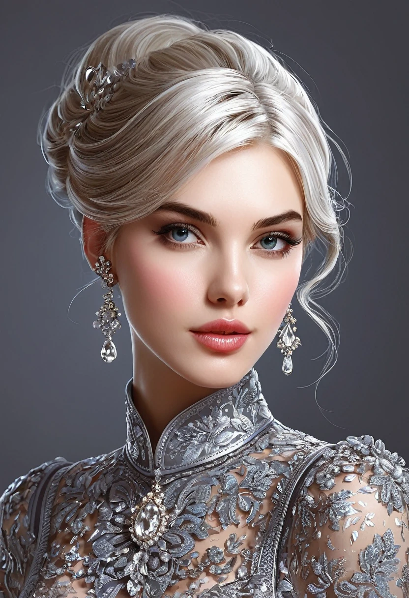Magnifiquement dessiné, Haute qualité, illustration CG ultra-détaillée d'un jeune homme à l'expression sereine, regardant au loin avec ses cheveux bleu clair frappants ondulant doucement dans la brise du désert. Le paysage derrière lui est vaste et à couper le souffle, entraînant les spectateurs dans un monde d'émerveillement et d'exploration.