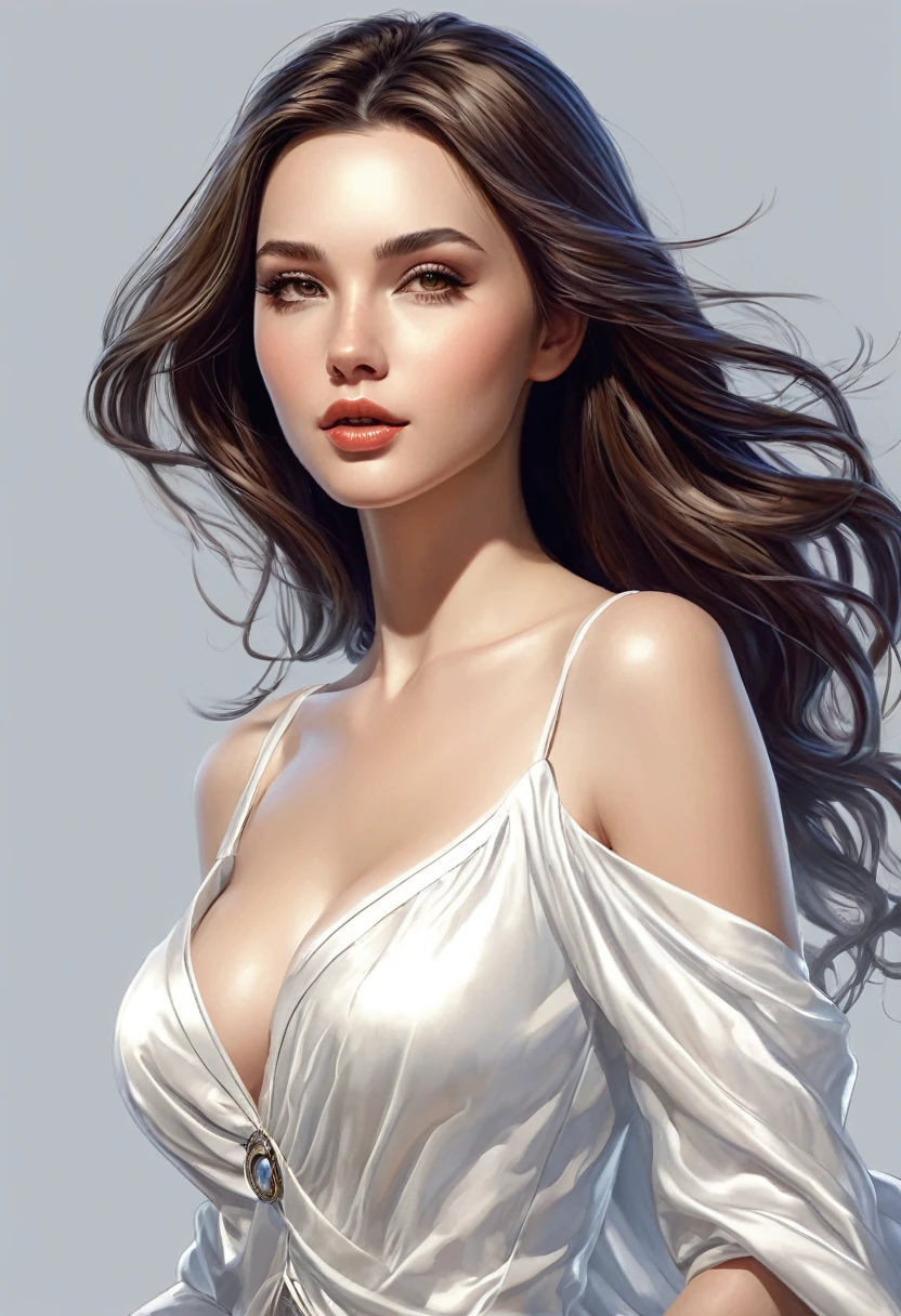 Magnifiquement dessiné, Haute qualité, illustration CG ultra-détaillée d'un jeune homme à l'expression sereine, regardant au loin avec ses cheveux bleu clair frappants ondulant doucement dans la brise du désert. Le paysage derrière lui est vaste et à couper le souffle, entraînant les spectateurs dans un monde d'émerveillement et d'exploration.
