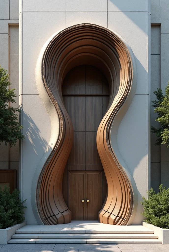 evolution of form of a key to a building design