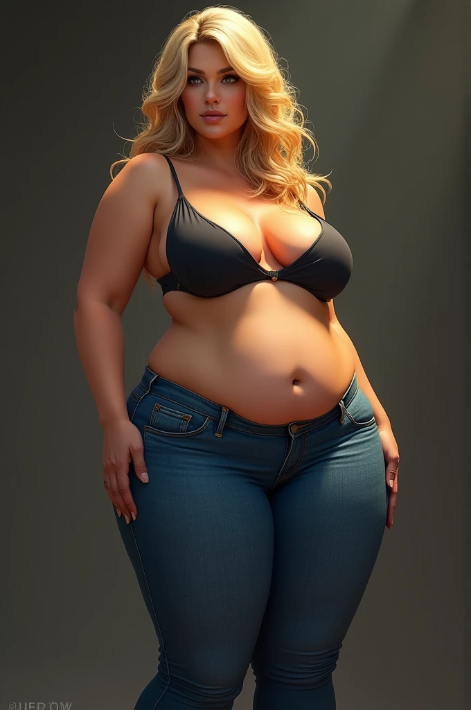 Tall, jeans, bikini, huge ass, huge breasts, blonde long hair