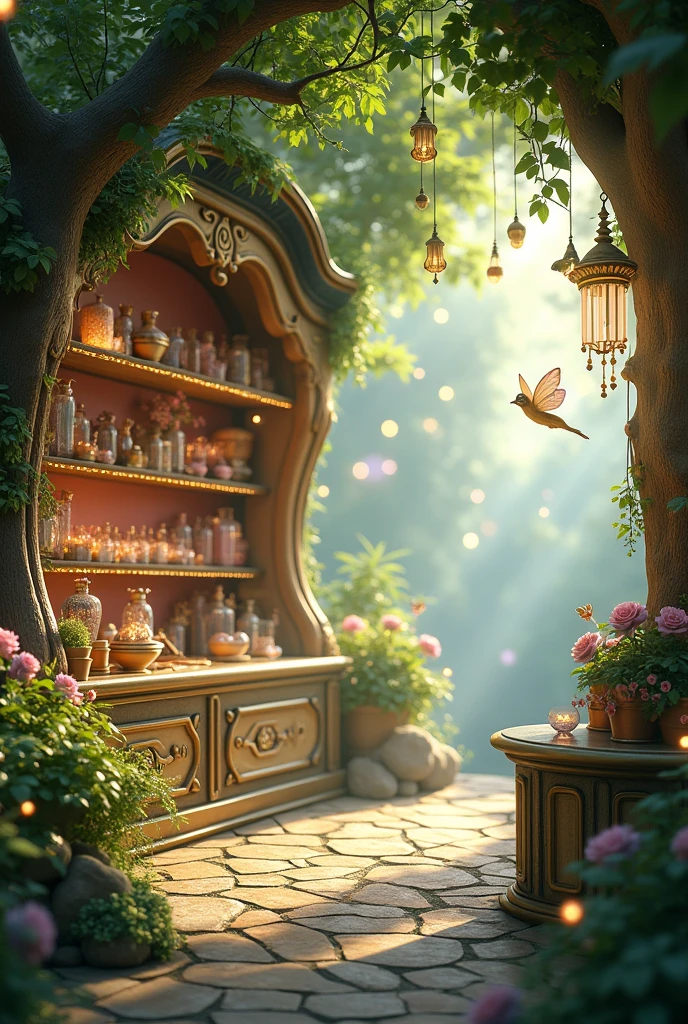 a ethereal fairy aesthetic styled shop.
