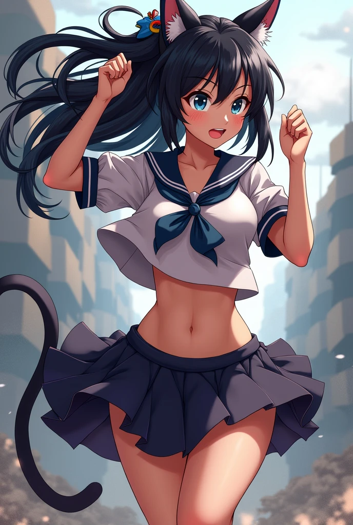 History's Strongest Disciple Kenichi
Shigure Kosaka Sailor suit with exposed navel