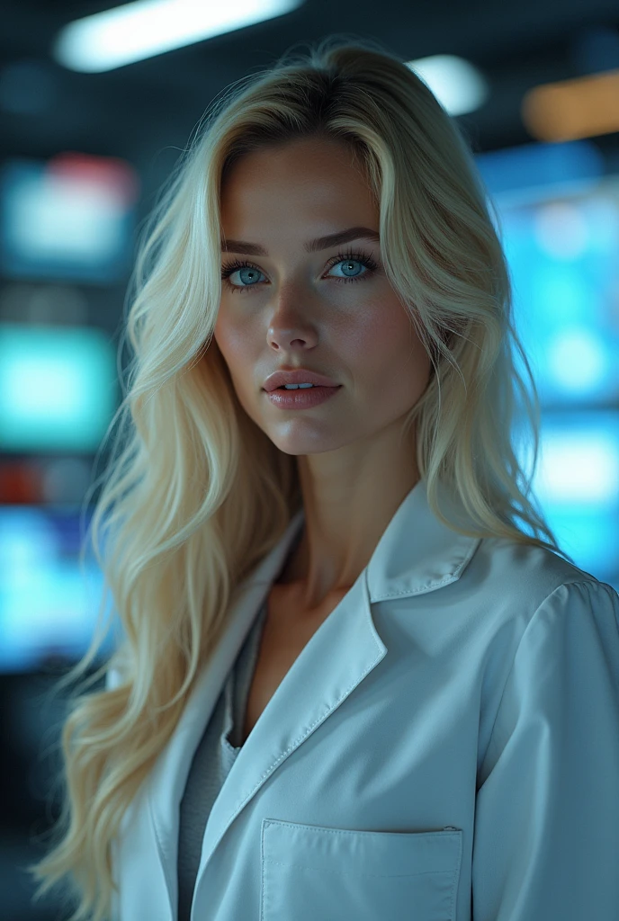 Russian blonde scientist from the movie "Avatar"