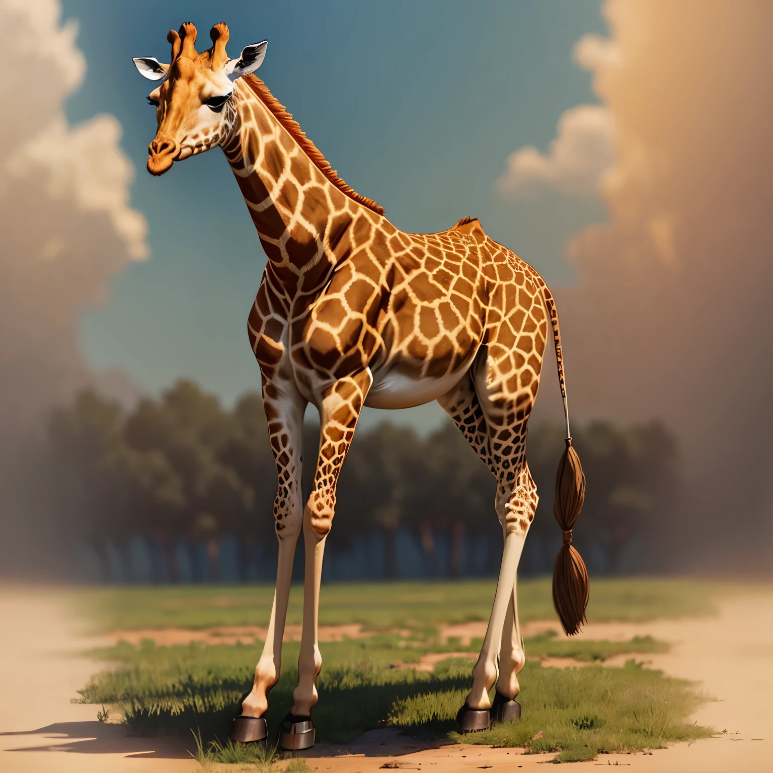 giraffe, full body