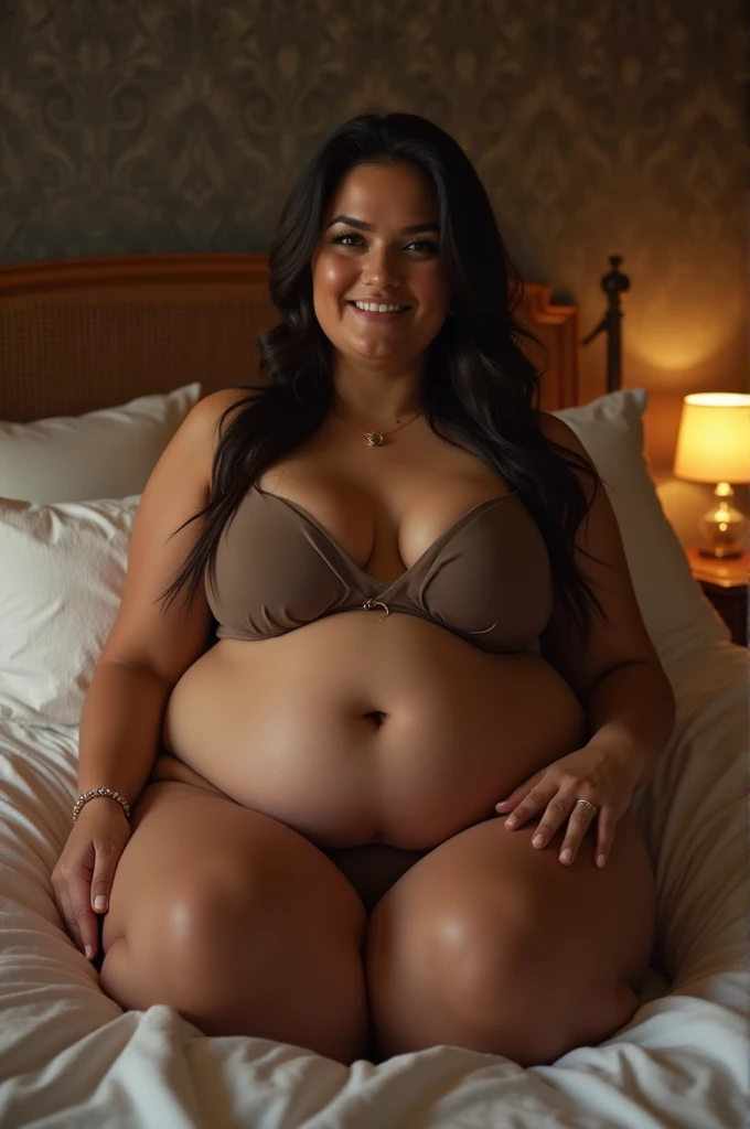 Brunette woman with large breasts, big pussy fucking with two big guys