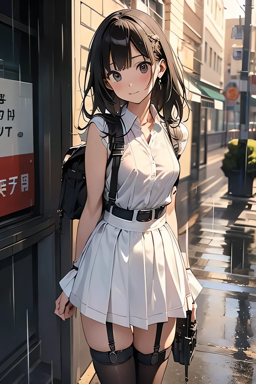 1 female, , high quality, masterpiece, Ultra-high resolution, Cinema Lighting, 1 female, , high quality, masterpiece, Ultra-high resolution, , Cinema Lighting, suspenders Moderate breasts Small face Looking up Sweat Thin belt buzzer 脇Sweat garter belt Belt on pants holster Hands behind your back Looking up Anxious face Knee-high Knee socks Knee-highソックス garter ふとももにgarter belt Checkered mini skirt Panty shot Skirt gap Armament holster holster Hands behind your back Anxious expression Anxious face, legs apart Armament Leg Holster holster See-through clothing heavy rain Rain-soaked dress shirt,Moderate breasts ガーターbelt suspenders Garter on the thigh Checkered mini skirt Looking up Pause belt Armpit sweat Hands behind back Raise your hands