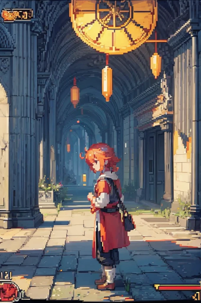 opened scroll, high pixel art, empty scroll