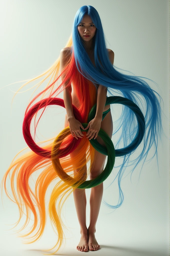 Olympic rings hair style 
