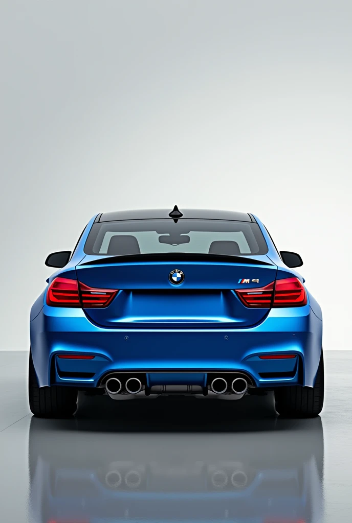 The back side of Blue Bmw m4 competition coupe and i need to see the M4