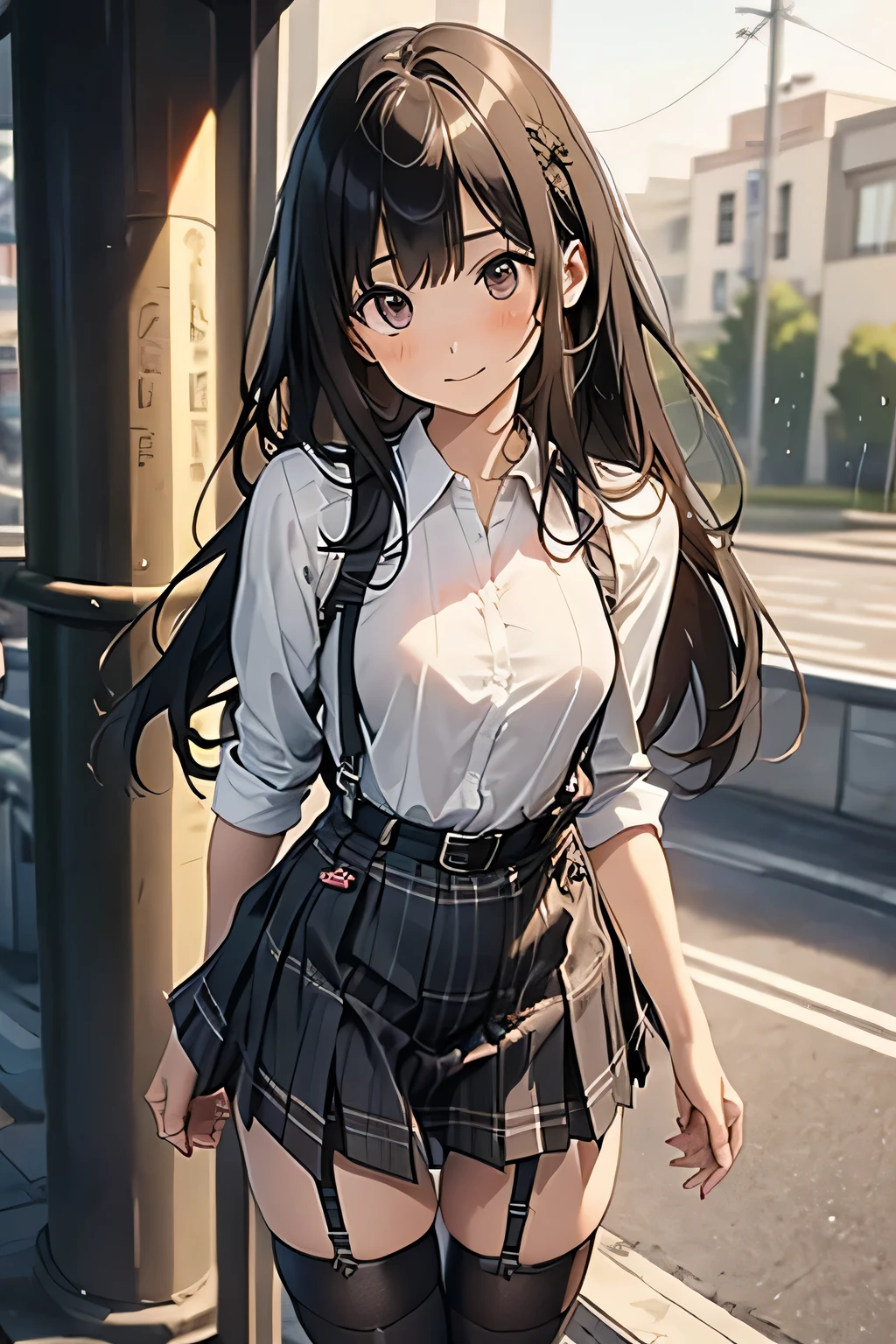 1 female, , high quality, masterpiece, Ultra-high resolution, Cinema Lighting, 1 female, , high quality, masterpiece, Ultra-high resolution, , Cinema Lighting, suspenders Moderate breasts Small face Looking up Sweat Thin belt buzzer 脇Sweat garter belt Belt on pants holster Hands behind your back Looking up Anxious face Knee-high Knee socks Knee-highソックス garter ふとももにgarter belt Checkered mini skirt Panty shot Skirt gap Armament holster holster Hands behind your back Anxious expression Anxious face, legs apart Armament Leg Holster holster See-through clothing heavy rain Rain-soaked dress shirt,Moderate breasts ガーターbelt suspenders Garter on the thigh Checkered mini skirt Looking up Pause belt Armpit sweat Hands behind back Raise your hands