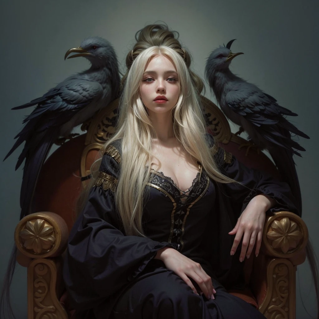 blonde woman with long hair and piercings posing for a photo, with white long hair, with long white hair, perfect white haired girl, ava max, tifa lockhart with white hair, pale porcelain white skin, anime girl in real life,  with white hair, extremely light blonde hair, very light blonde hair, with long blonde hair, her hair is white