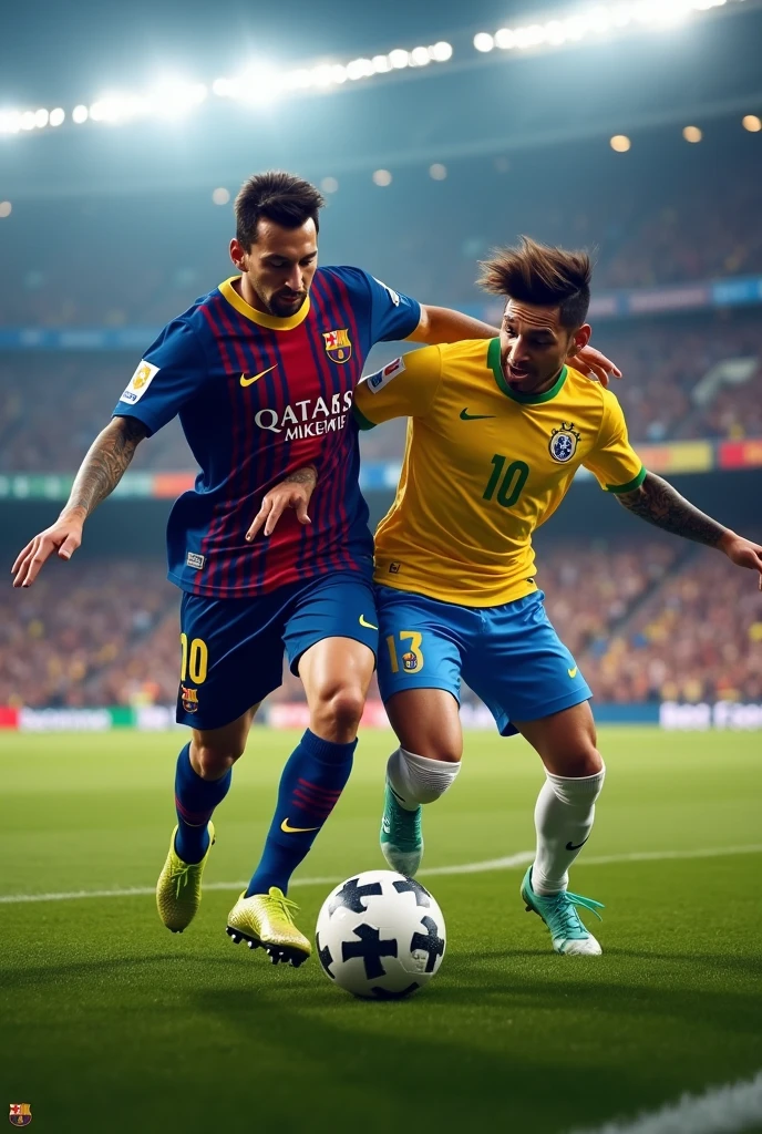Neymar and Messi together