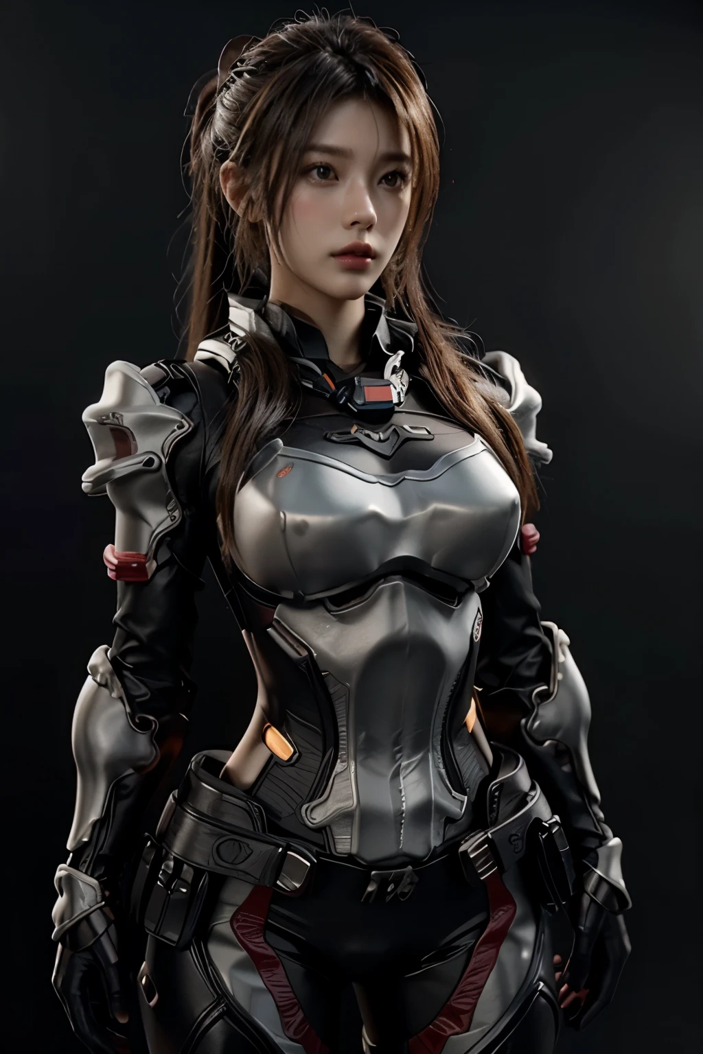 ((best quality)), ((Masterpiece)), (details:1.4), 3d, HDR (high dynamic range), mature woman, เหมือนจริง, High Ponytails, Blonde hair, Red eyes, จมูกโด่ง, ปากแดง PBR surface, After processing, Anisotropic filtration,depth of field, Maximum clarity and clarity, multi-layered surface, perfect proportions, 8K raw files, holy paladin, Heavy armor, Fierce,