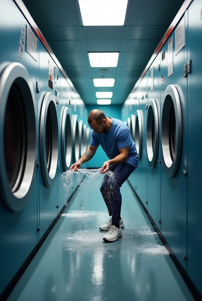 Professional sneaker washing with machines