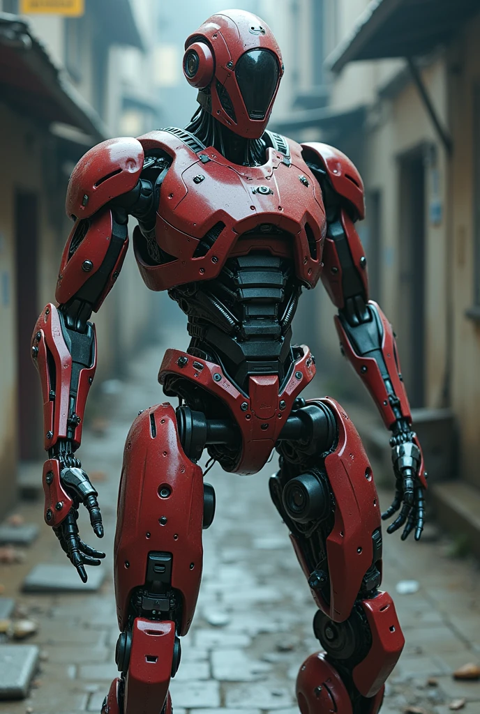 best quality, masterpiece,  robot, cybernetics, photo, realistic, highly detailed