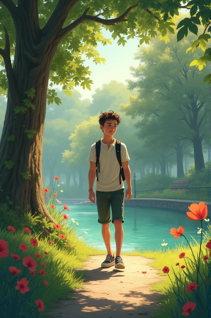 - Finn takes a short walk in the park, pointing out nature's beauty
- Finn: "Nature reminds us that there's beauty in simplicity."