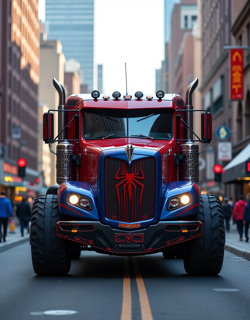 An truck that made by average's bodySpiderman