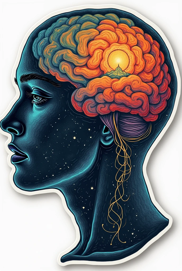 We don't see things as they are, we see things as we are.
include the words We don't see things as they are, we see things as we are.
and a brain with some watching the horizon
 STICKER