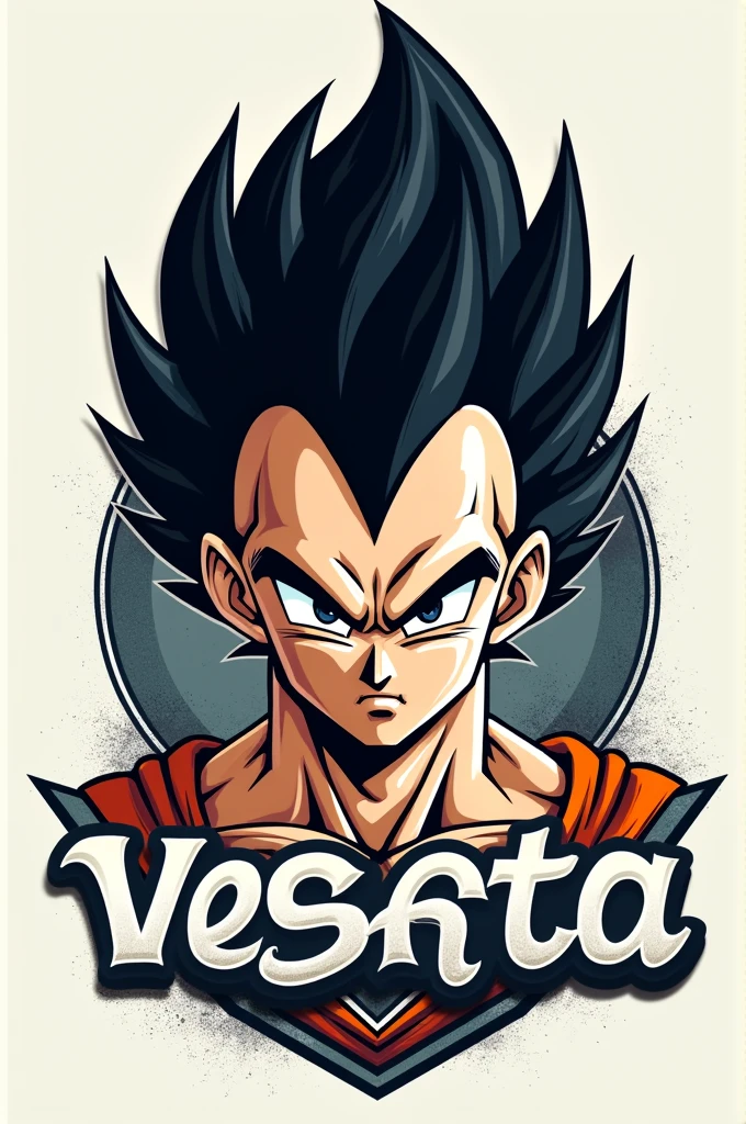Vegeta logo for a barbershop