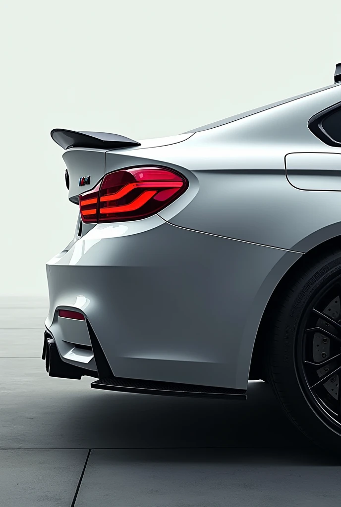 Now focus on the right side of back of bmw m4 competition coupe