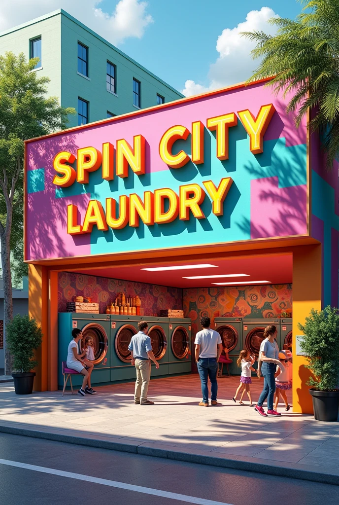 My laundry name spin city laundry my shop out door wallpaper add