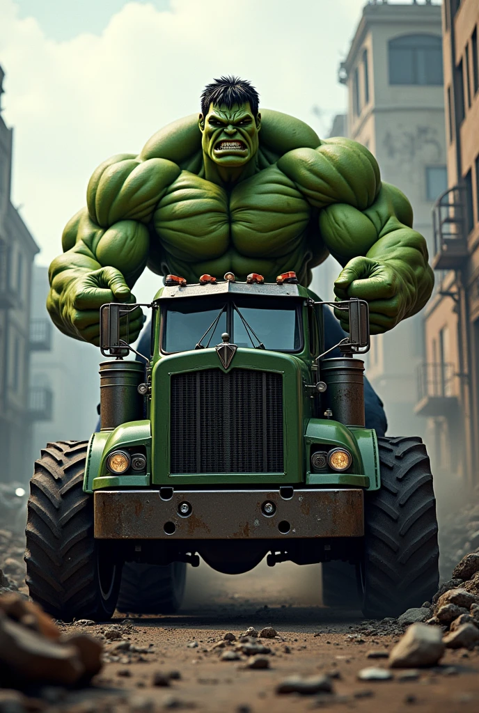 Hulk in truck theme