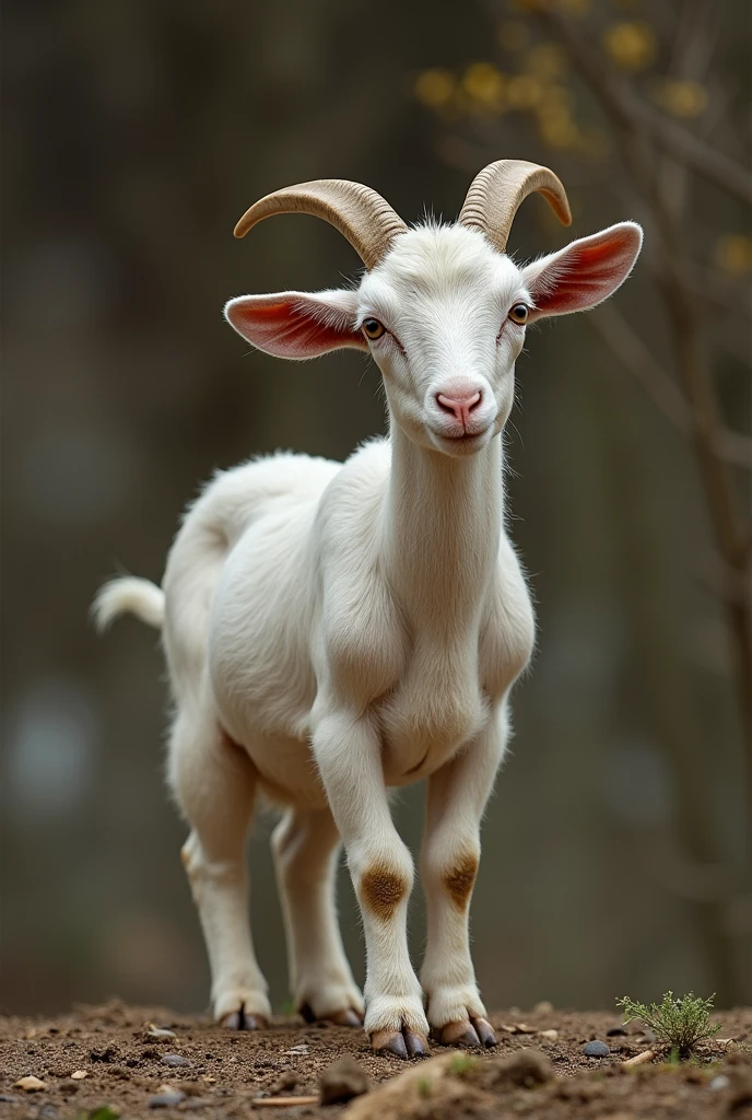 A naked goat