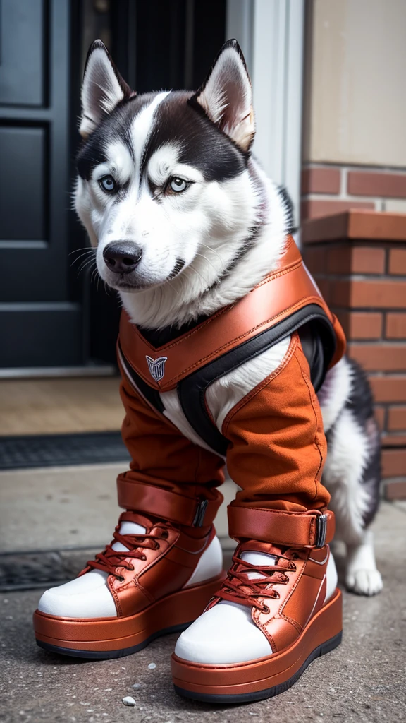 Siberian husky red copper colour in transformers platform