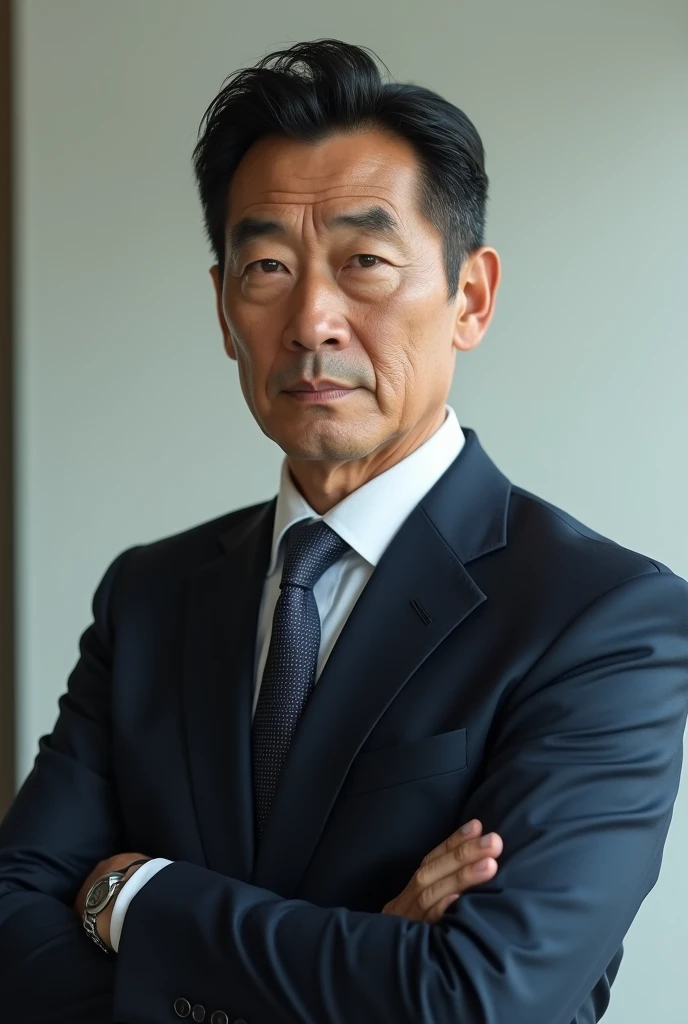 (photorealism:1.2), Japanese Man in a Business suit
