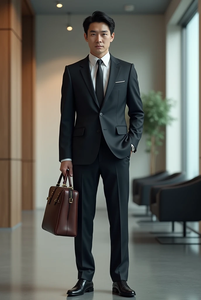 (photorealism:1.2), Japanese Man in a Business suit
