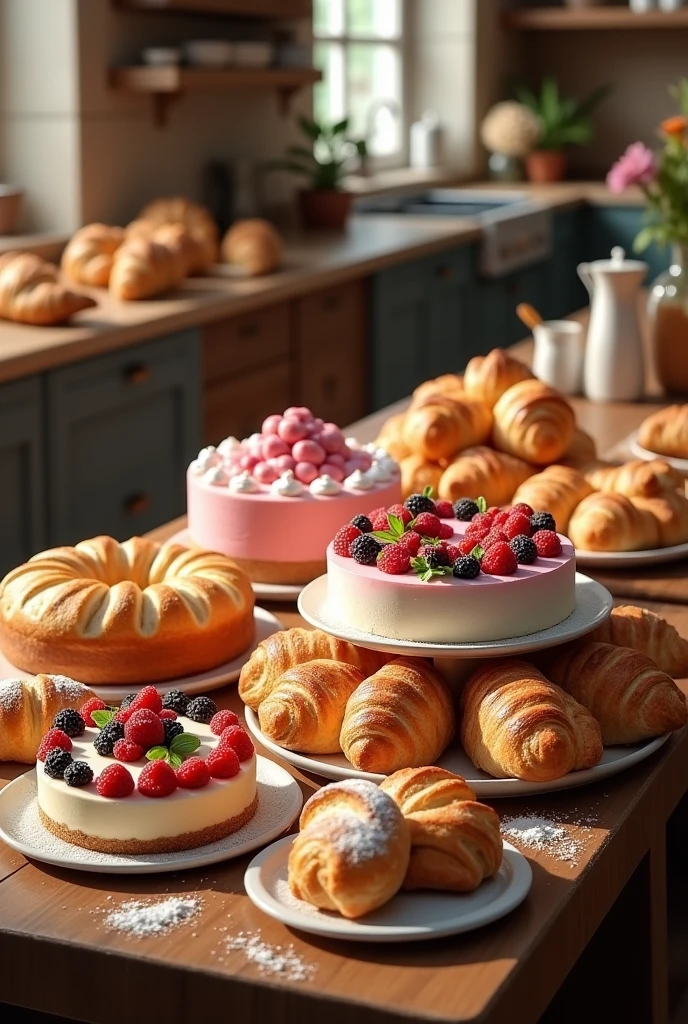 Create image about cakes and breads course