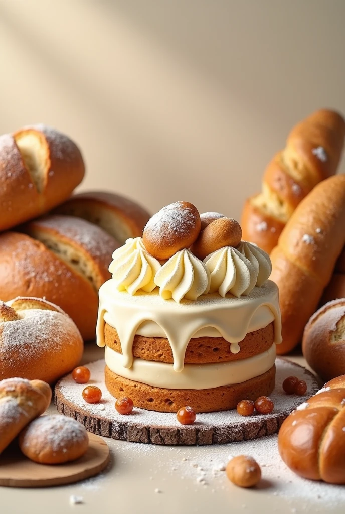 Create image about cakes and breads course