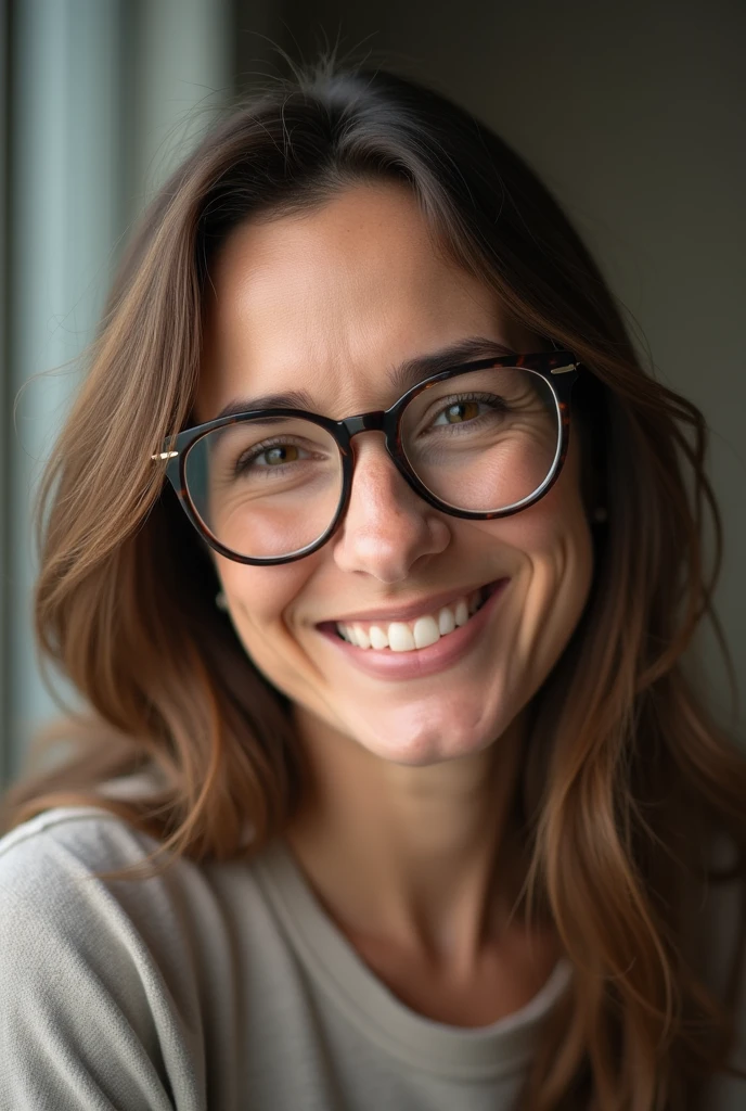 4 Anal of a woman in her 40s wearing glasses