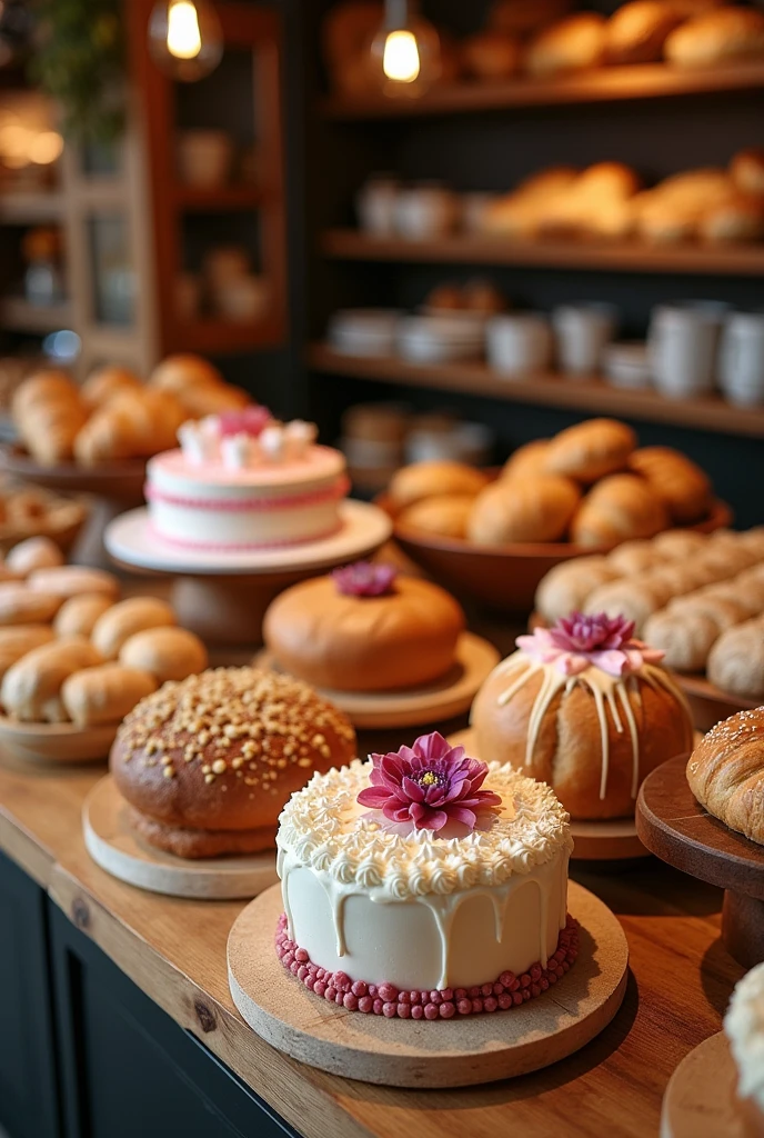 Create image about cakes and breads course