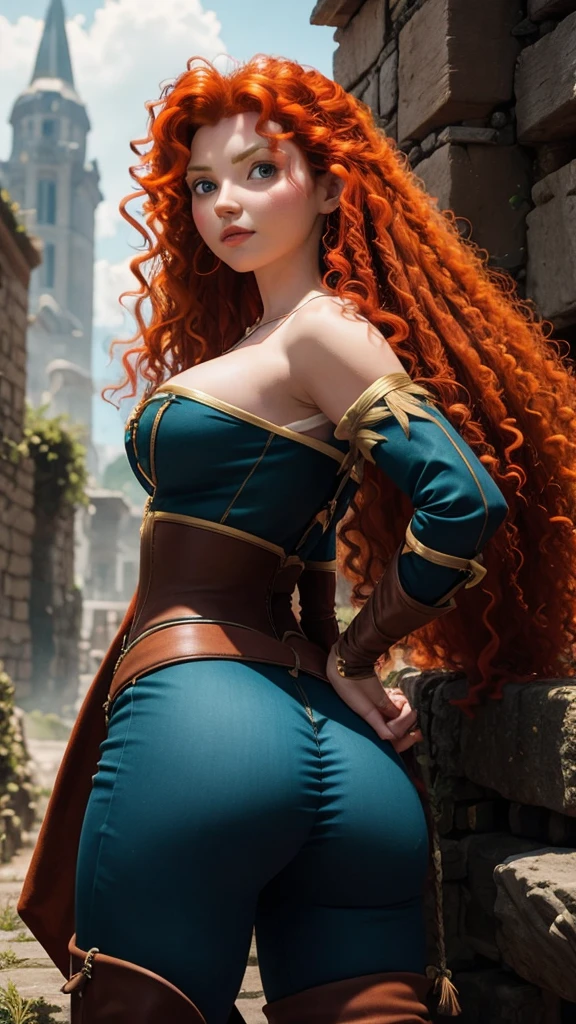 Merida super hot. Busty. neckline. Booty