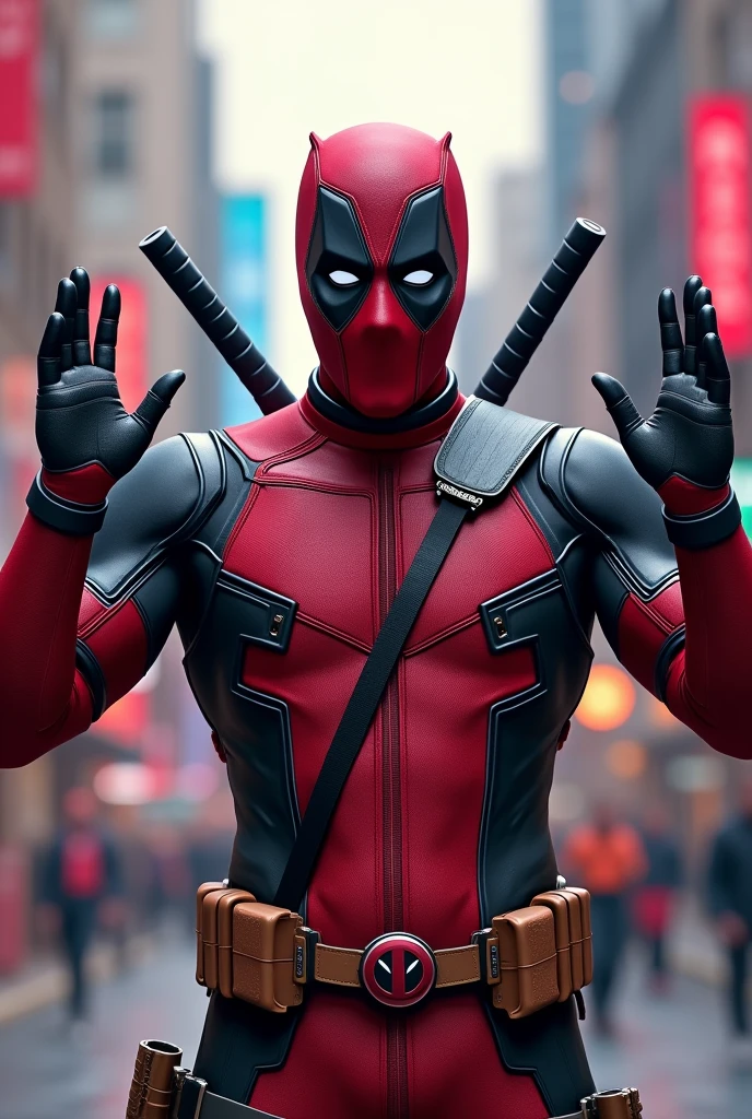 Khaby Lame Signature Pose Done by Deadpool