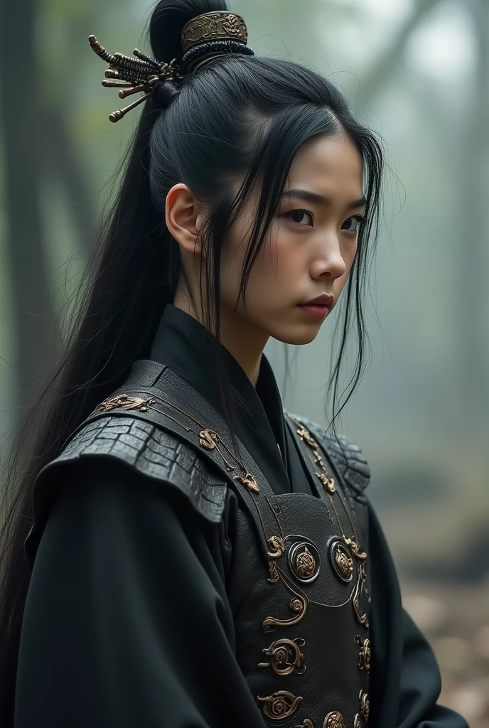 Set in wuxia world setting, a black hair dayan militray gemale