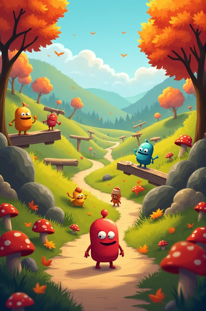 Make a fall guys map in survival mode