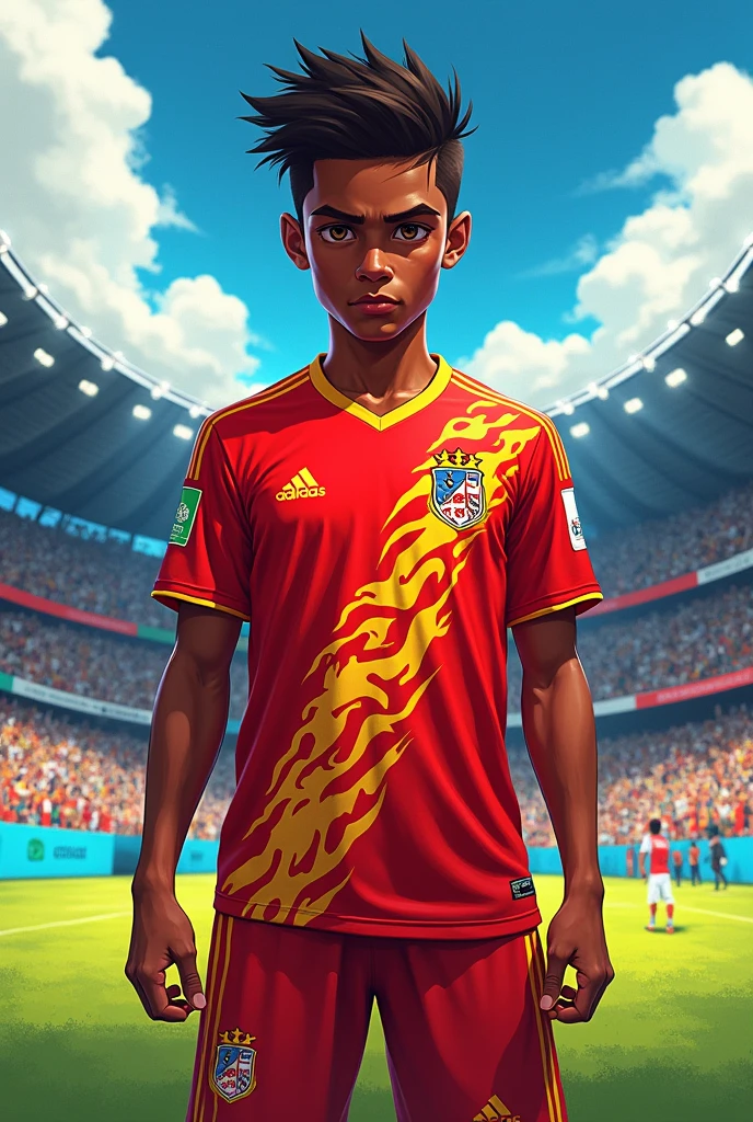 Kilua with Flamengo shirt