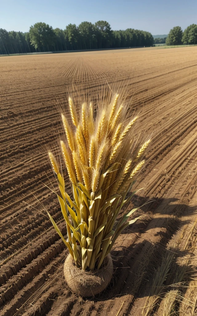 Planting wheat with corn