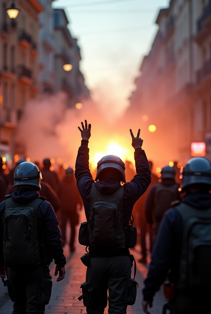 Many students are protesting and the police are firing on them, it is being led by the government