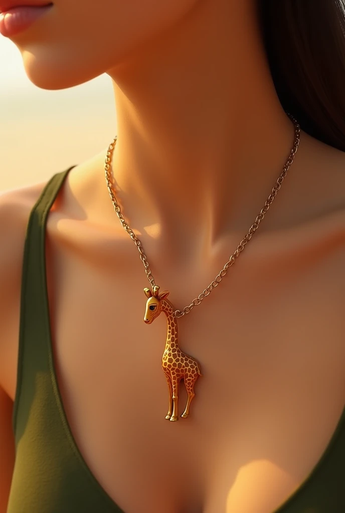 Melman the Giraffe Necklace: A long necklace with a dangling giraffe charm, highlighting Melman’s tall, lanky neck.