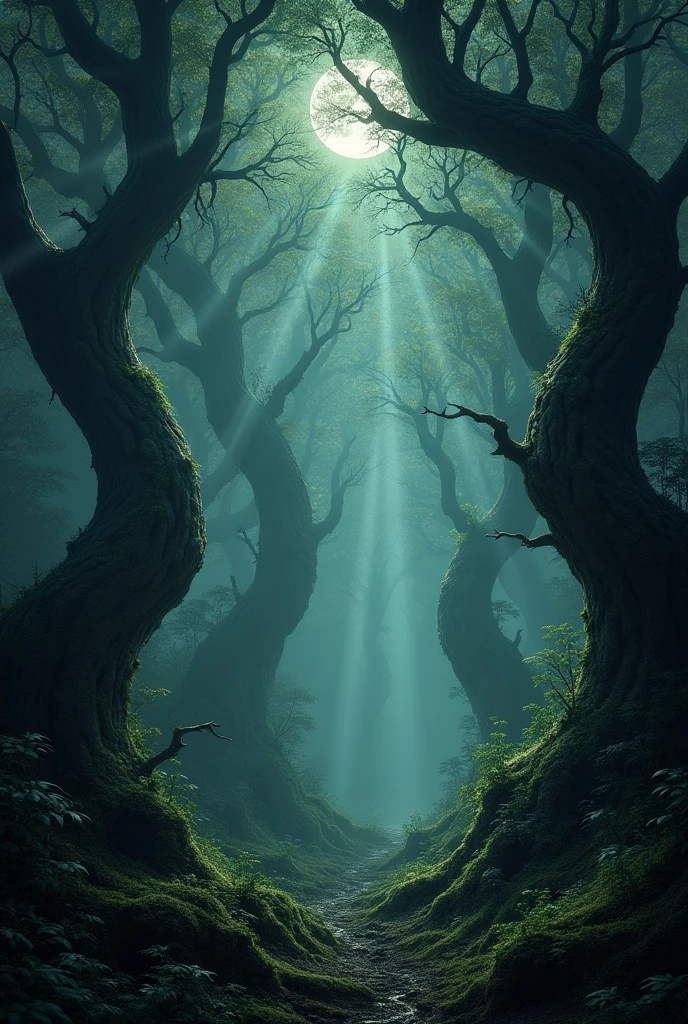 a dark forest