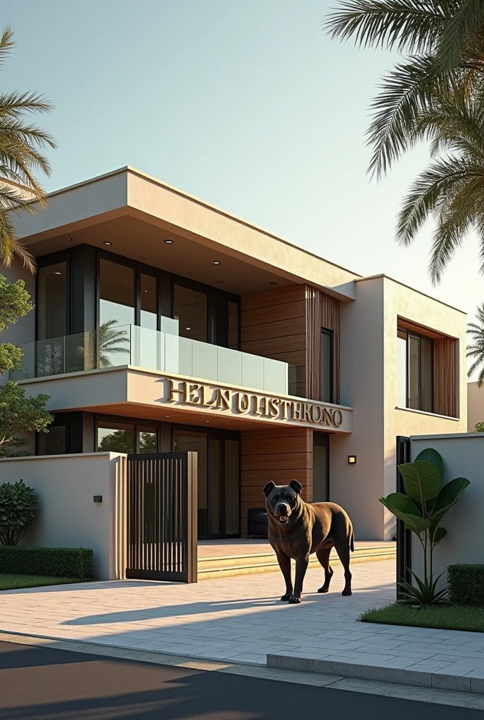 My dream house dubai style and dangerous dog
