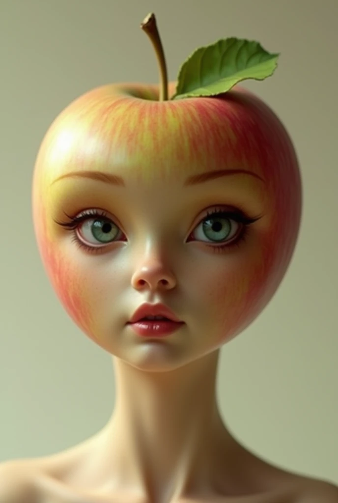 Made a sexy appel with a face girl, but the skin is the same of the appel